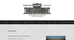 Desktop Screenshot of preservationbydesign.net